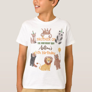 T-shirt Fête d'anniversaire animaux de fête correspondance