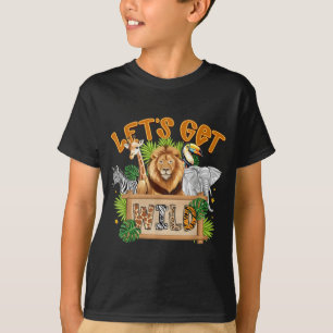 T-shirt Fête d'anniversaire Animaux de la faune Animaux du