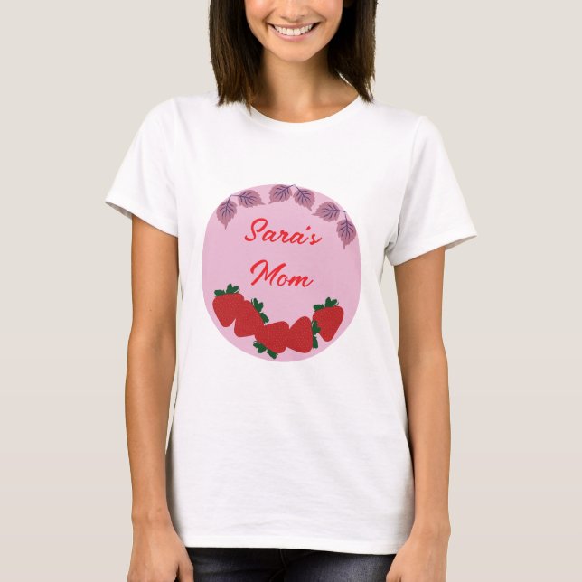 T-shirt Fête d'anniversaire aux fraises (Devant)