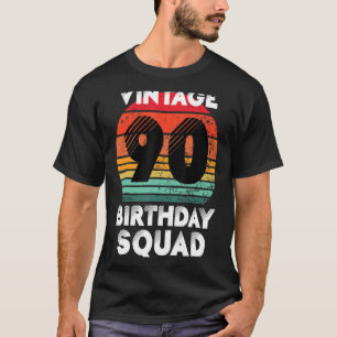 T-shirt Fête d'anniversaire de 90 ans Vintage 90e annivers