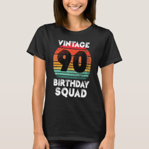 T-shirt Fête d'anniversaire de 90 ans Vintage 90e annivers