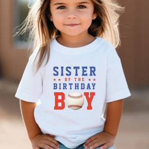 T-shirt Fête d'anniversaire de baseball soeur soeur T-Shir