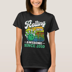 T-shirt Fête d'anniversaire de bowling qui entre dans sa 1