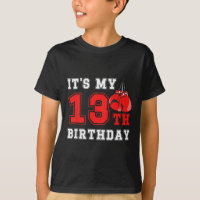 Fête d'anniversaire de boxe de 13 ans Boxeur de tr
