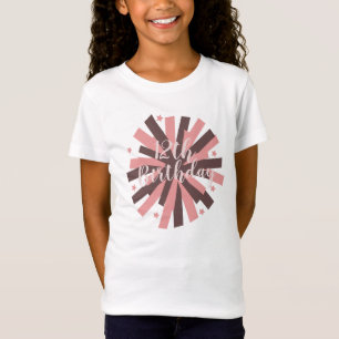 T-Shirt Fête d'anniversaire de Cheerleading Pom Pom Rose N