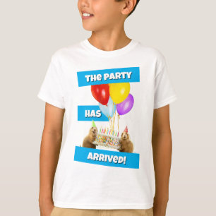 T-shirt Fête d'anniversaire de chien de prairie