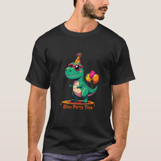 T-shirt Fête d'anniversaire de Dinosaur