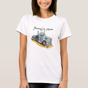 T-shirt Fête d'anniversaire de garçons Camion semi bleu