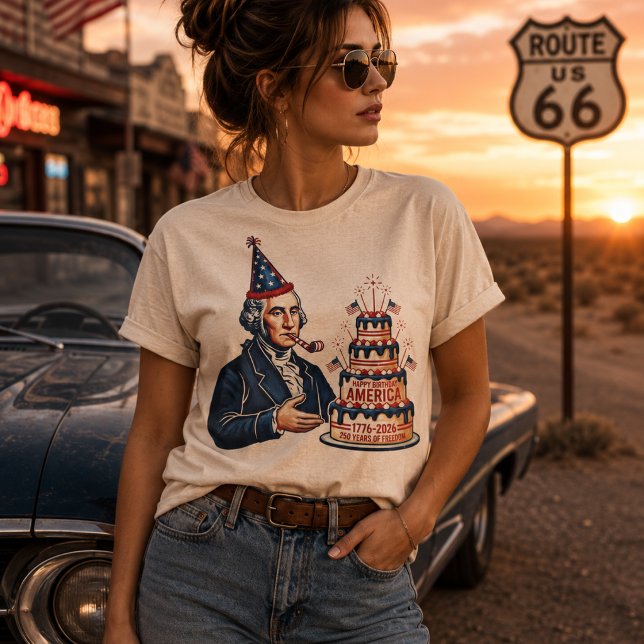 T-shirt Fête d'anniversaire de George Washington  (Créateur téléchargé)