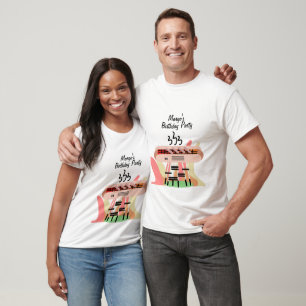 T-shirt Fête d'anniversaire de grillade de hot-dog