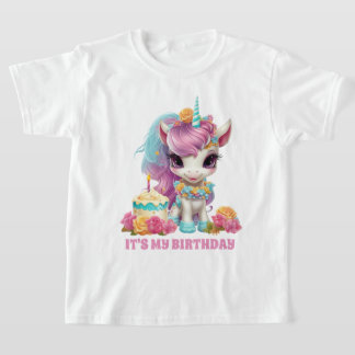 T-shirt Fête d'anniversaire de la petite fille