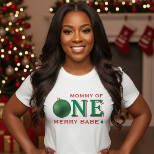 T-shirt Fête d'anniversaire de maman pour les 1 an de Noël