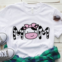 T-shirt fête d'anniversaire de maman vache