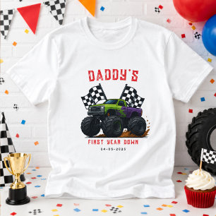 T-shirt Fête d'anniversaire de Monster Trucks 1 an 