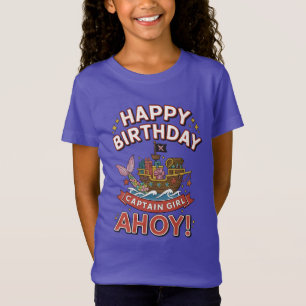 T-Shirt Fête d'anniversaire de pirate pour enfants en fami