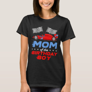 T-shirt Fête d'anniversaire de voiture de course Maman ado