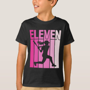 T-shirt Fête d'anniversaire des 11 ans Joueur Softll Onze