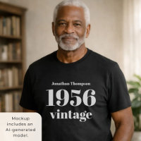 Fête d'anniversaire des 70 ans Noir Nom Vintage 19
