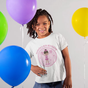 T-Shirt Fête d'anniversaire des filles afro-américaines