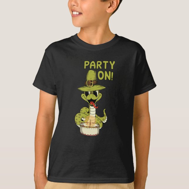 T-shirt Fête d'anniversaire des serpents (Devant)