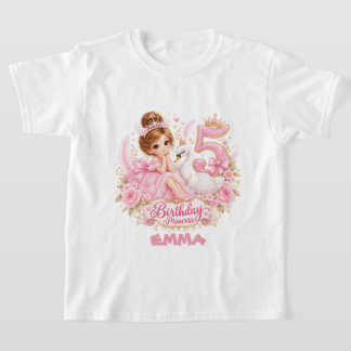 T-shirt Fête d'anniversaire du Conte de Fées Rose de la Pr