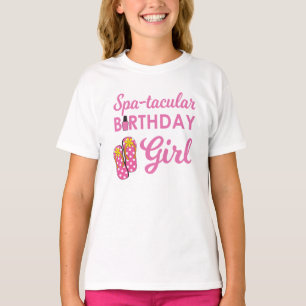T-shirt Fête d'anniversaire du spa de la fille