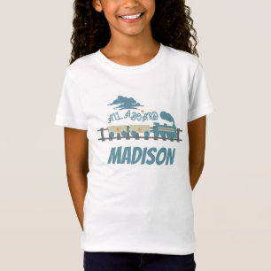 T-Shirt Fête d'anniversaire enfant Train Rétro Terreux  