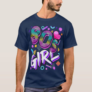 T-shirt Fête d'anniversaire fille 80 ans Retro femmes fill