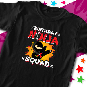 T-shirt Fête d'anniversaire Fun Style Bande Dessinée Équip