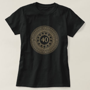 T-shirt Fête d'anniversaire grecque avec âge et couleurs p