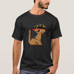 T-shirt Fête d'anniversaire mignonne chat Pirate jumelé Pi