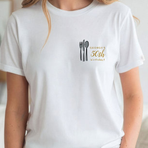 T-shirt Fête d'anniversaire moderne de 50 ans