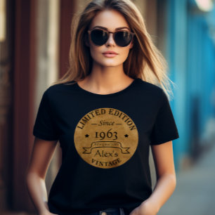 T-shirt Fête d'anniversaire personnalisée vintage