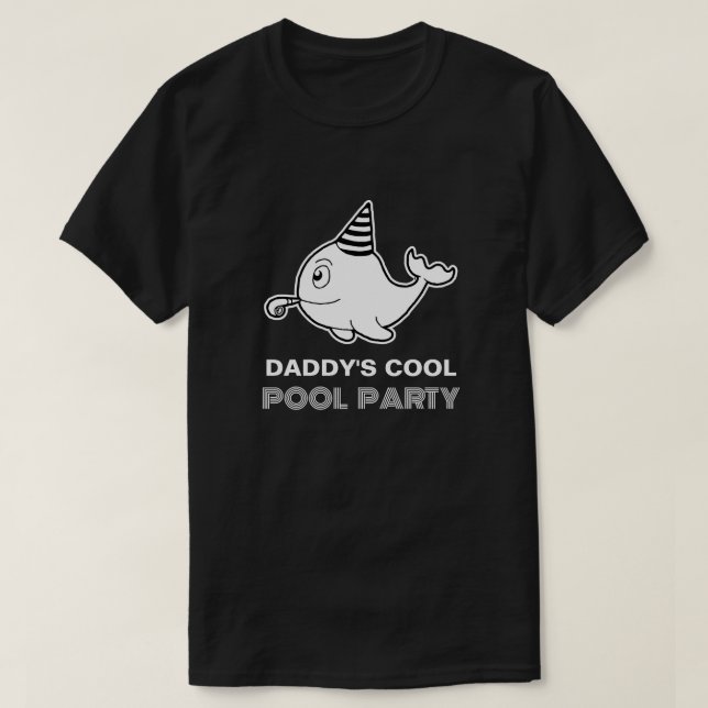 T-shirt Fête d'anniversaire Piscine (Design devant)