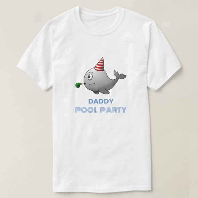 T-shirt Fête d'anniversaire Piscine (Design devant)
