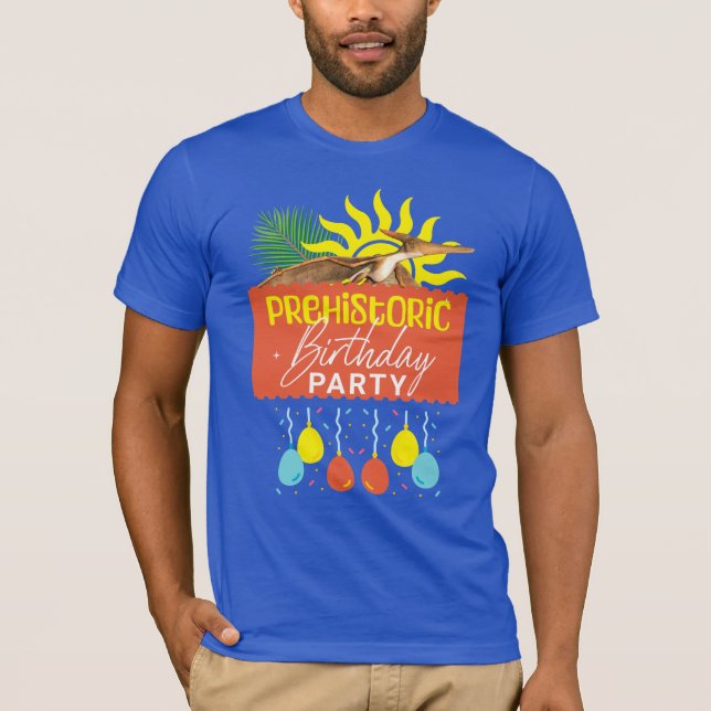 T-shirt Fête d'anniversaire préhistorique Ptérodactyle (Devant)