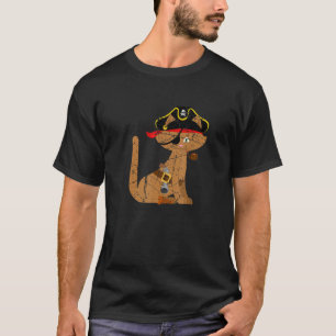 T-shirt Fête d'Anniversaire Thématique Chat Pirate Capitai