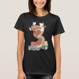 T-shirt Fête d'anniversaire Troisième 3ème Chat Trois 3 An