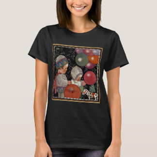 T-shirt Fête d'anniversaire vintage pour enfants, ballons