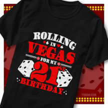 Fête d'anniversaire Vintage Rolling In Vegas 21 an