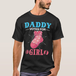 T-shirt Fête de Baby shower pour hommes papa Fille Fille F