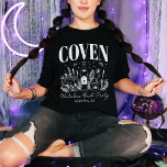 T-shirt Fête de Bachelorette Coven de mariée sur mesure<br><div class="desc">Entrez dans l'univers mystique de votre Bachelorette Coven de Mariée avec notre T-Shirt personnalisé, un complément enchanteur à votre célébration qui allie humour et style personnalisé. Cette chemise va au-delà du simple vêtement ; c'est un symbole de la connexion magique partagée entre vous et vos demoiselles d'honneur pendant cette occasion...</div>