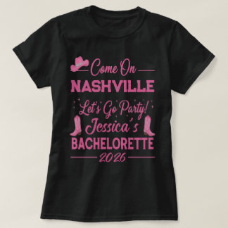 T-shirt Fête de Bachelorette Cowboy Barbiecore sur mesure