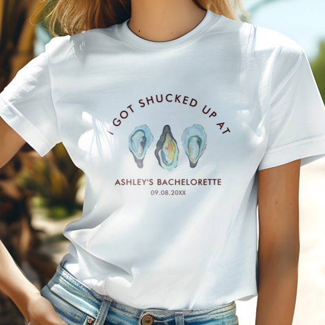 T-shirt Fête de Bachelorette de Plage Côtière aux Huîtres (Créateur téléchargé)