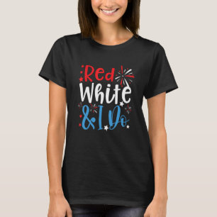 T-shirt Fête de Bachelorette du 4 juillet Rouge Blanc & J