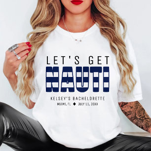 T-shirt Fête de Bachelorette Nauti