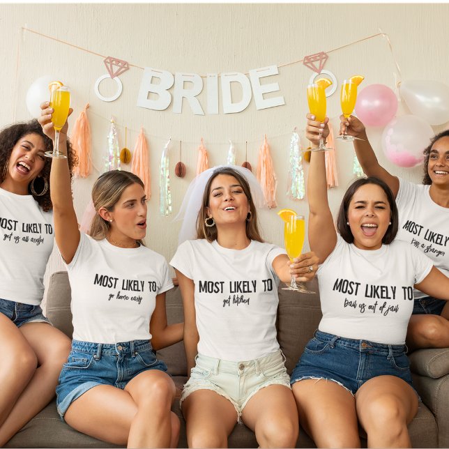 T-shirt Fête de Bachelorette Personnalisée Les Plus Suscep (Créateur téléchargé)