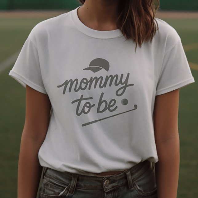T-shirt Fête de Bébé Golf Maman à Venir (Zazzle Golf Baby Shower Mommy to Be T-Shirt)