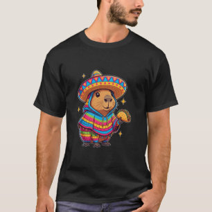 T-shirt Fête de capybara Cinco Mayo Pinata Drôle de Mexica