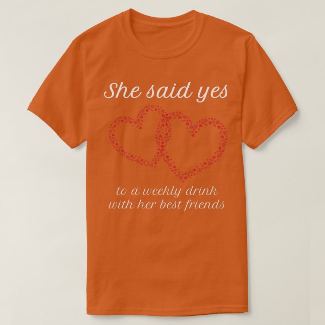 T-shirt fête de célibataire de bridesmaid (Design devant)